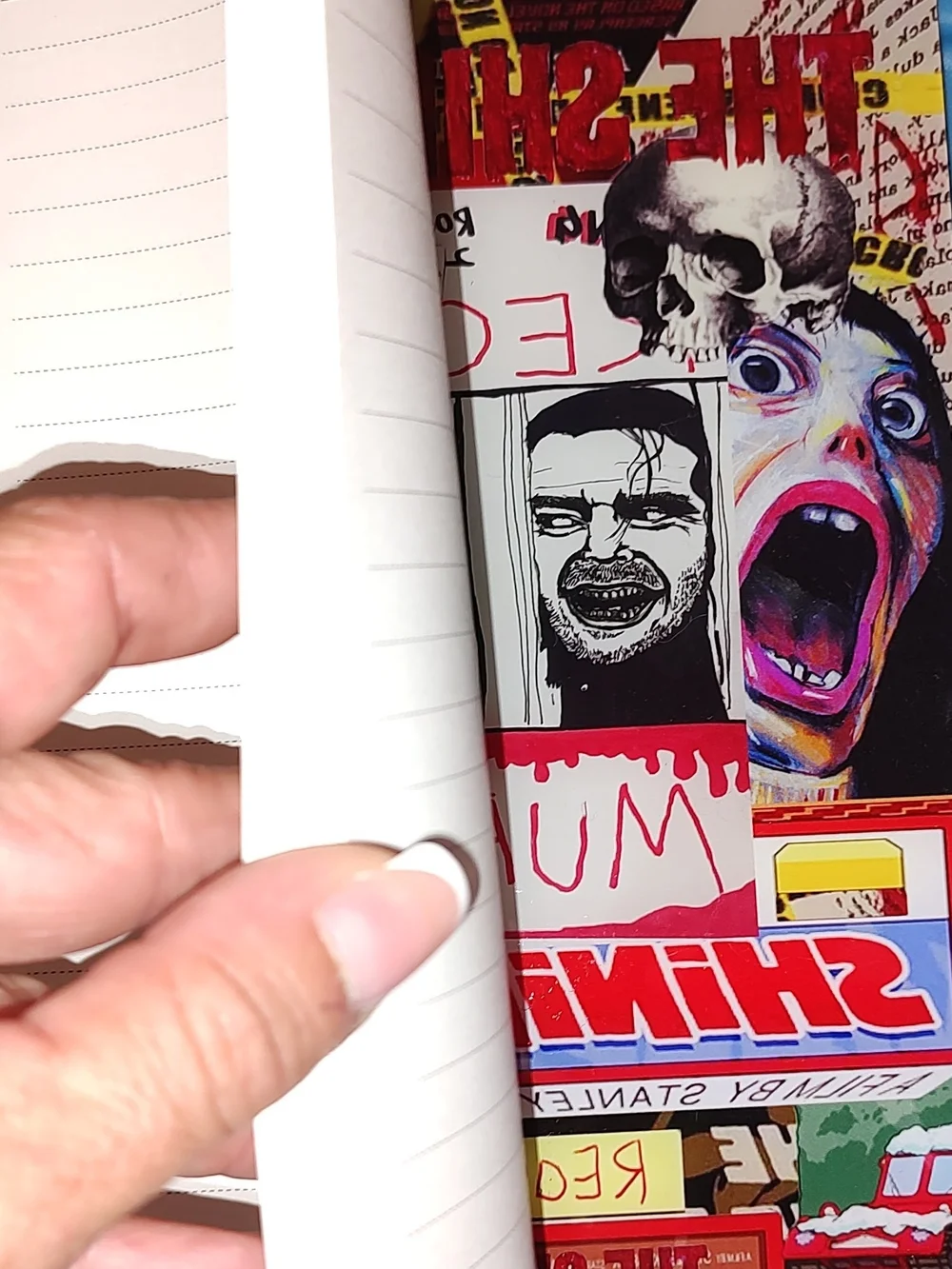 New! The Shining Horror Collage A5 Acrylic Shaker Notebook With Paper